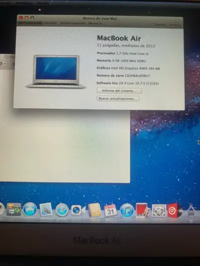 MacBook Air 11 pulgadas 2012 Intel Core i5 - miniatura 2