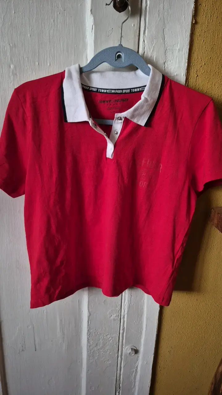 Polera Polo Roja Tommy Hilfiger Sport - 1
