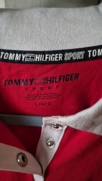 Polera Polo Roja Tommy Hilfiger Sport - miniatura 2