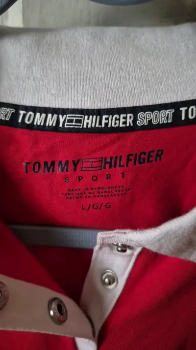 Polera Polo Roja Tommy Hilfiger Sport - miniatura 3