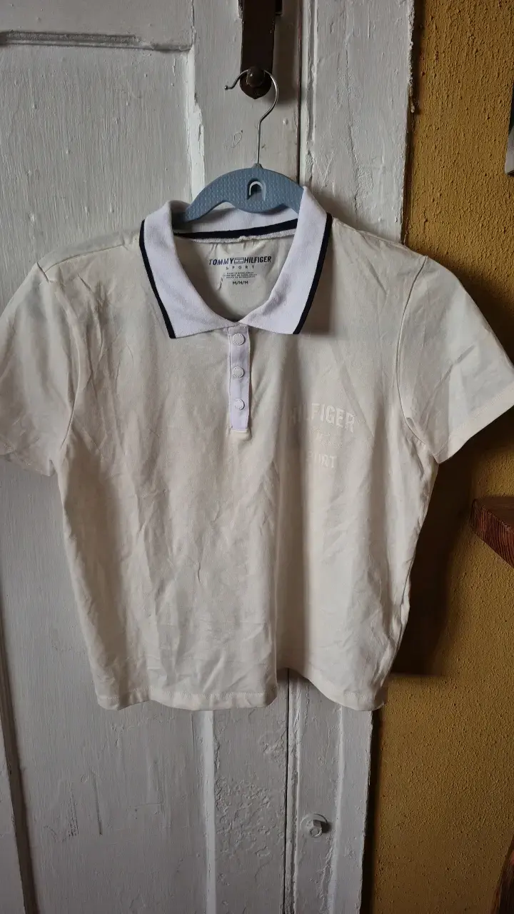 Polera Polo Blanca Tommy Hilfiger Sport - 1