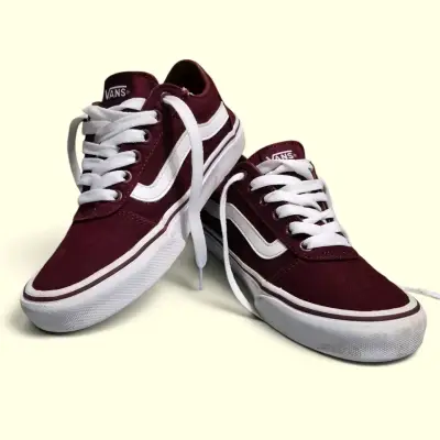 Zapatillas Vans burdeos para mujer - miniatura 2