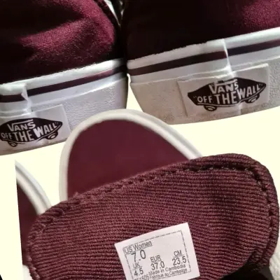 Zapatillas Vans burdeos para mujer - miniatura 4