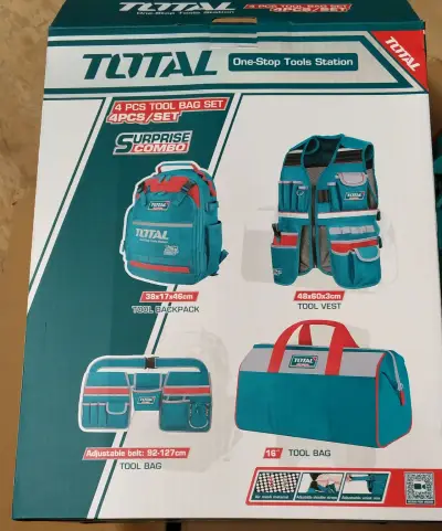 Set de Bolsas y Mochila para Herramientas Total - miniatura 2