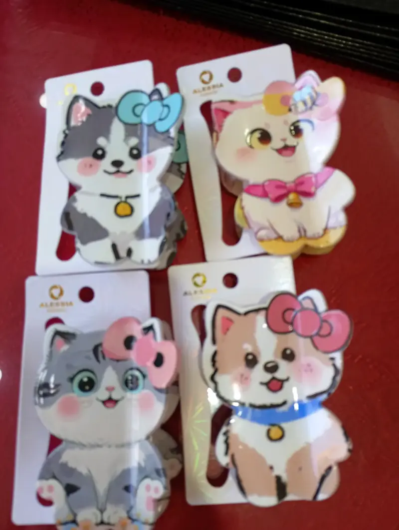 Set de broches para cabello con diseño de animales