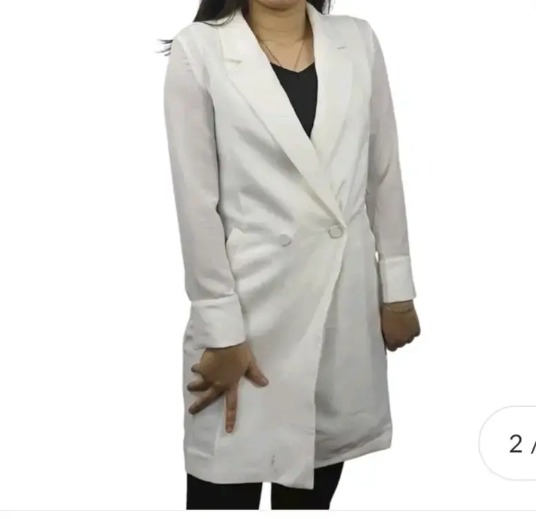 Blazer blanco largo talla S Vero Moda - 1
