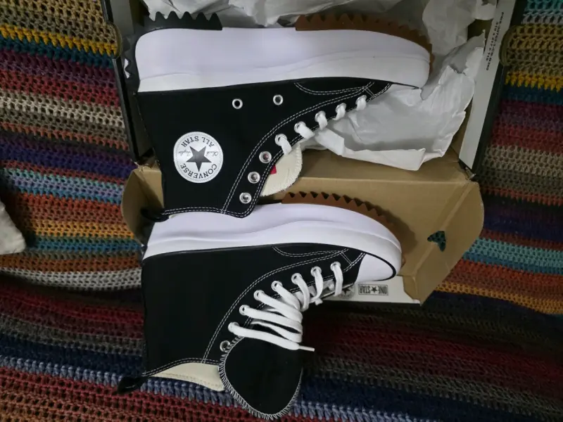 Zapatillas Converse Run Star Hike negras unisex - 1