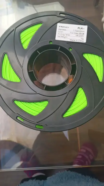 Filamento PLA+ verde fluorescente Tronxy 1kg - miniatura 1