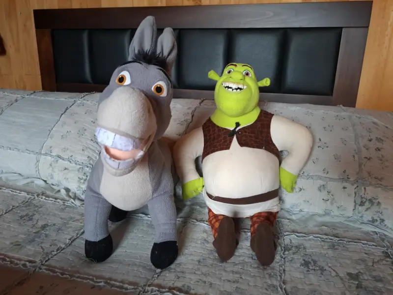 Peluches de Shrek y Burro - 1