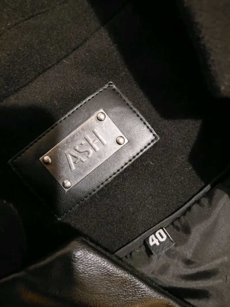 Blazer negro con detalles de cuero Ash talla 40 - 2