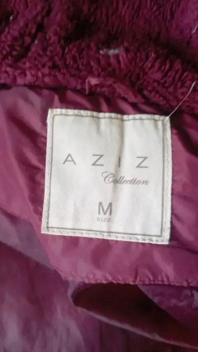 Chaqueta acolchada morada para mujer talla M - miniatura 2