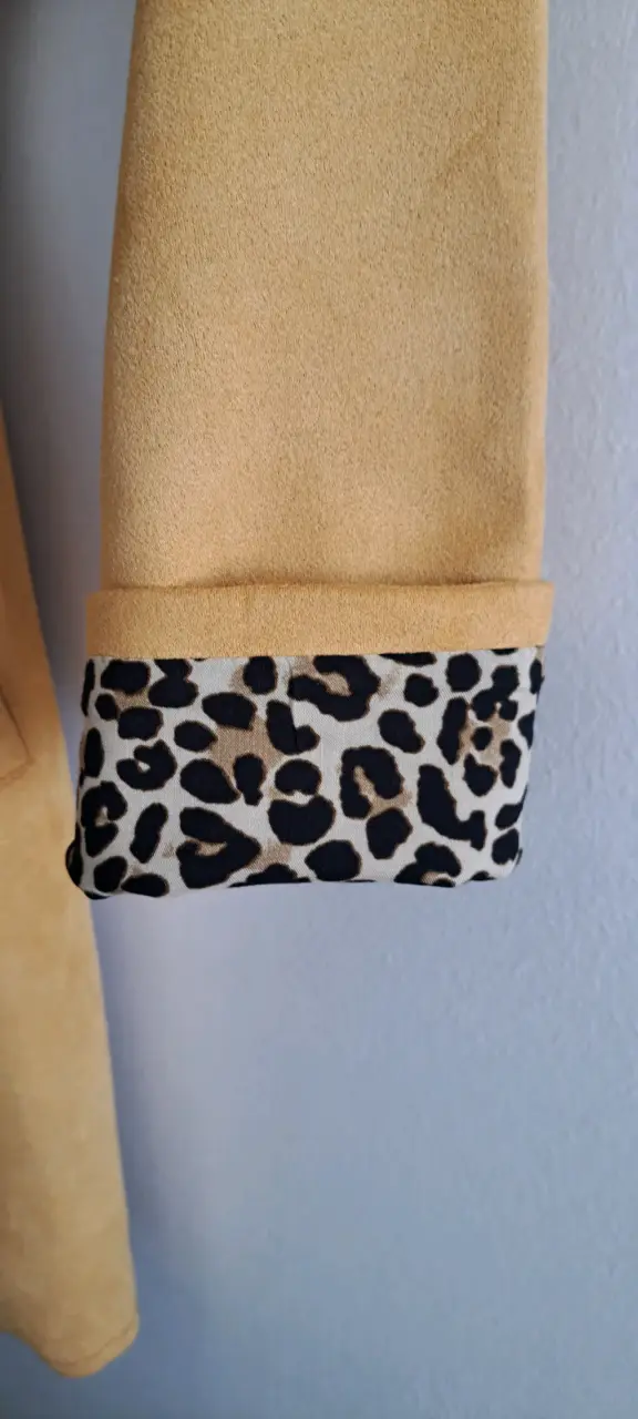 Trench S/M  Mostaza con detalles de leopardo - 3