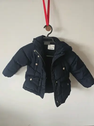 Chaqueta acolchada para niños Zara Kids azul - miniatura 1