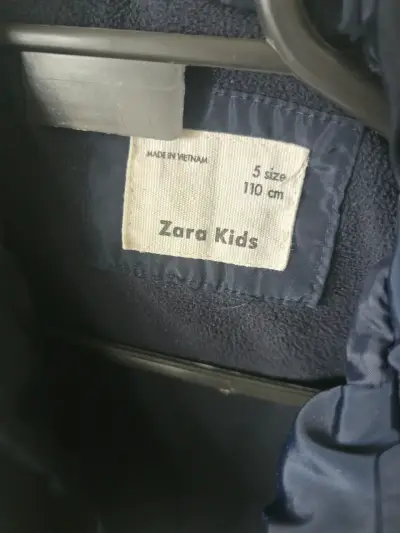 Chaqueta acolchada para niños Zara Kids azul - miniatura 2