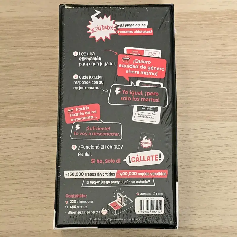Juego de cartas ¡Cállate! para adultos - 2