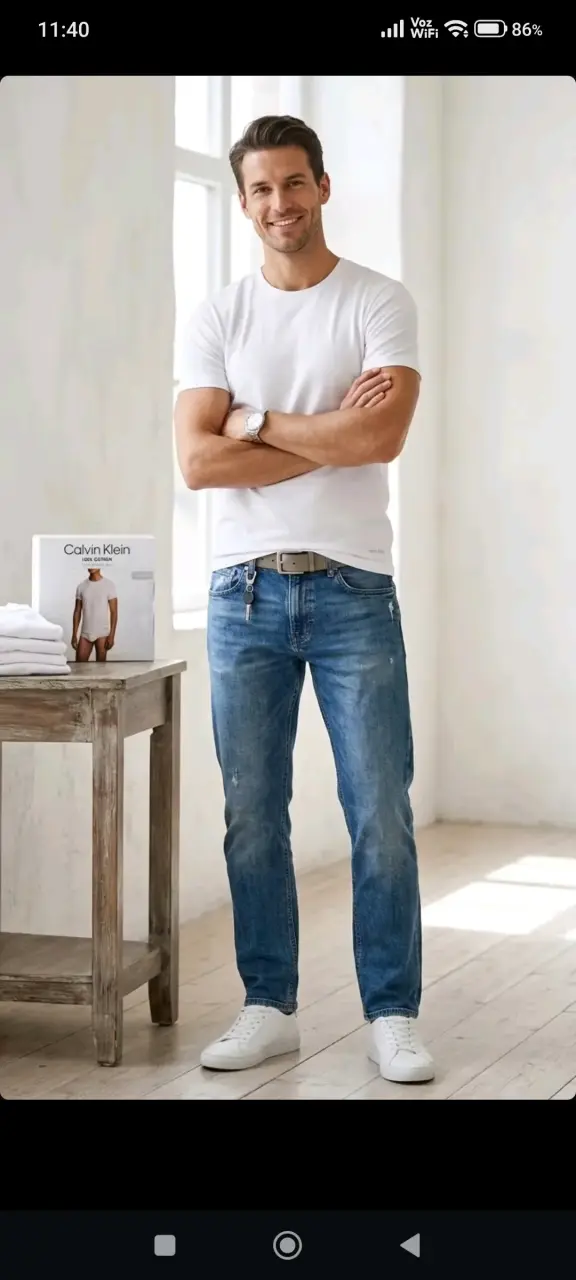 Set 4 Poleras Calvin Klein 100% algodón - 3