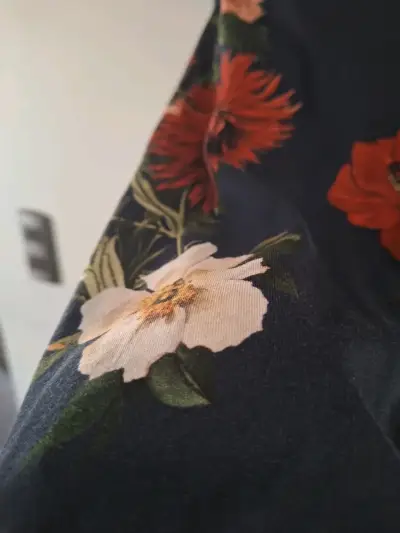 Camisa floral hombre Zara Man slim fit - miniatura 3