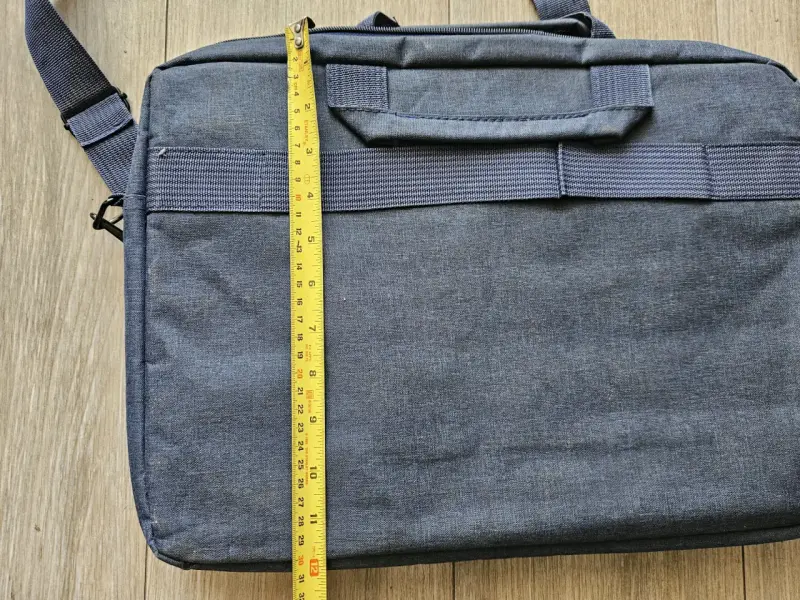 Maletín para portátil azul con correa ajustable - 5
