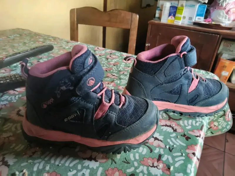 Botines de niños Vippi Kids azul y rosa - 3
