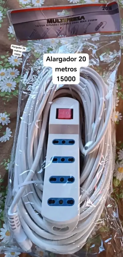 Alargador multipresa 10 metros con interruptor - miniatura 2