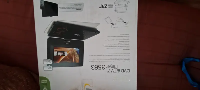 Reproductor de DVD portátil Mlab con pantalla giratoria - 4