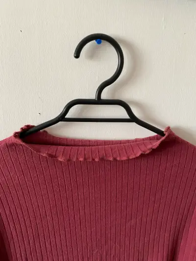 Polera color burdeos talla 4XL - miniatura 3