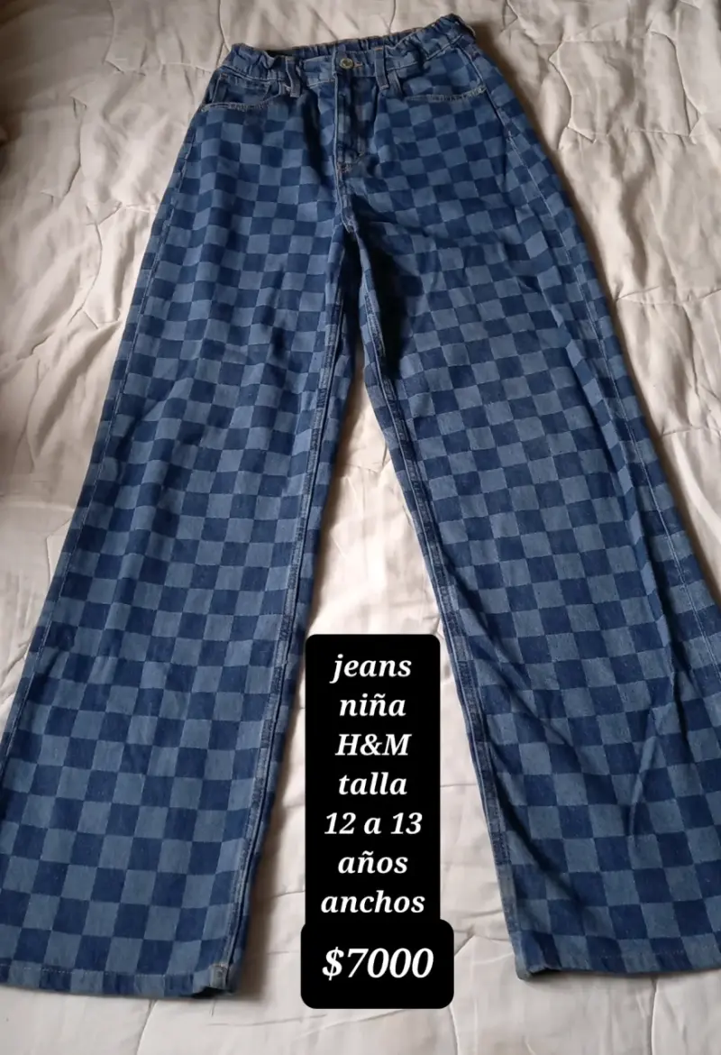 Jeans anchos para niña H&M talla 12-13 años