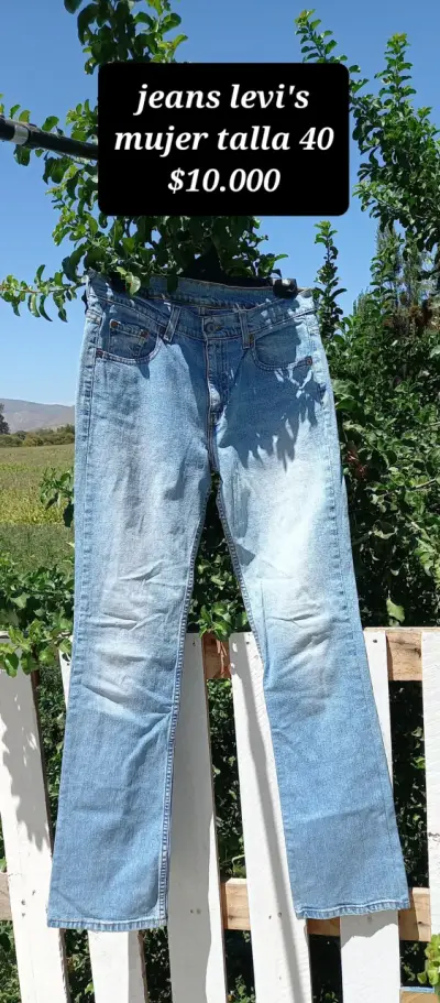 Jeans Levi's Mujer Talla 40 Azul Claro - miniatura 1