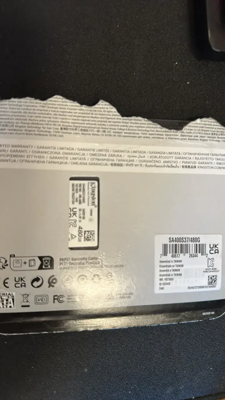 Disco SSD Kingston 480GB nuevo - 2