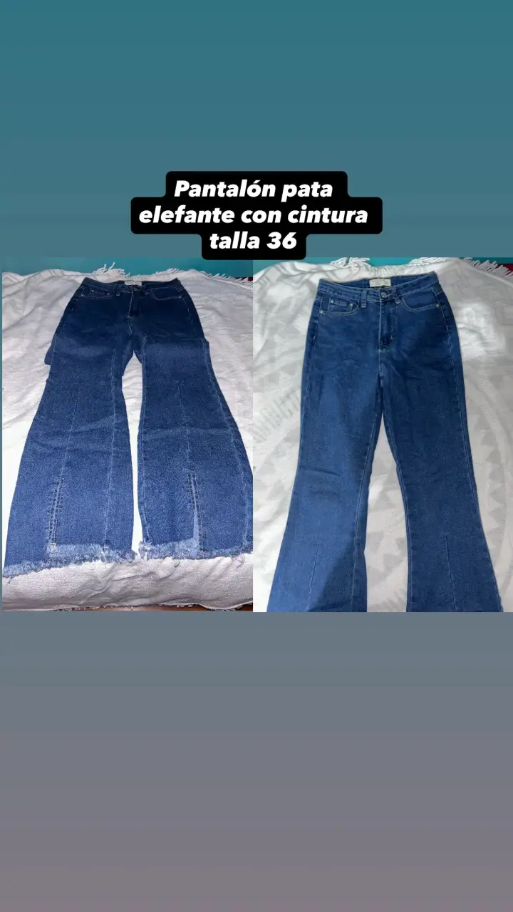 Jeans usados ajustados con cintura ! - 3