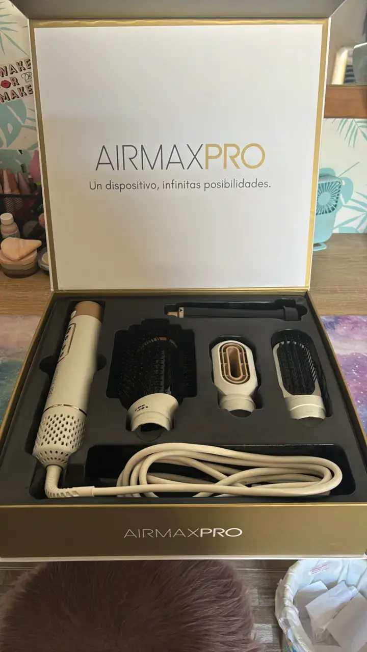 Set de estilizador de cabello Airmax Pro con accesorios - 1