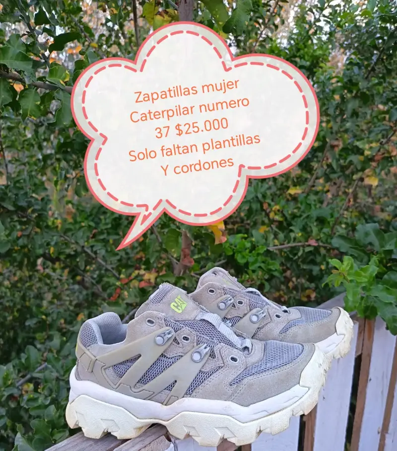 Zapatillas mujer Caterpillar talla 37 sin plantillas