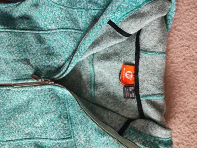 Chaqueta de lana verde Merrell con capucha - miniatura 1