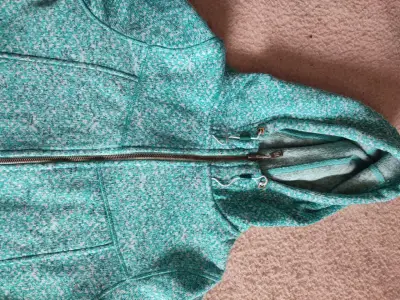 Chaqueta de lana verde Merrell con capucha - miniatura 2