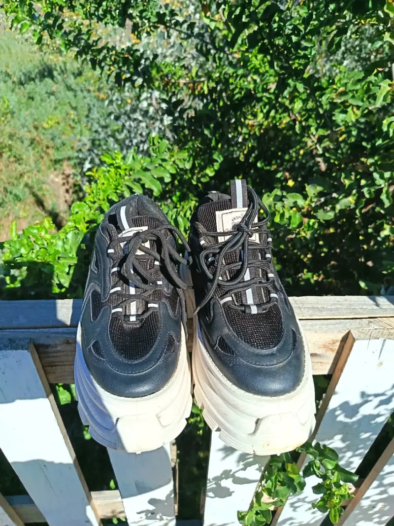 Zapatillas plataforma negras talla 38/39 nuevas - 2