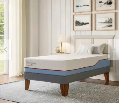 Cama base europea con colchón CIC 1.5 plazas - miniatura 5