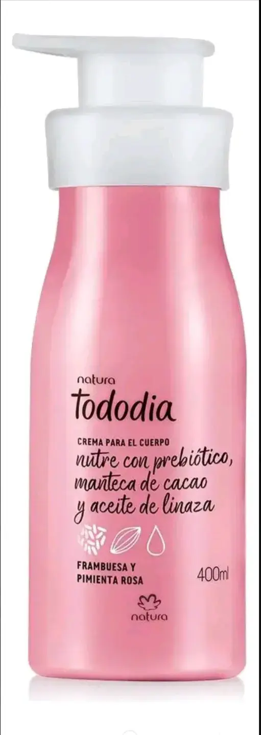 Crema corporal Natura Tododia frambuesa 400ml