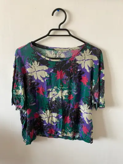 Polera floral de mujer Ellus talla L - miniatura 1