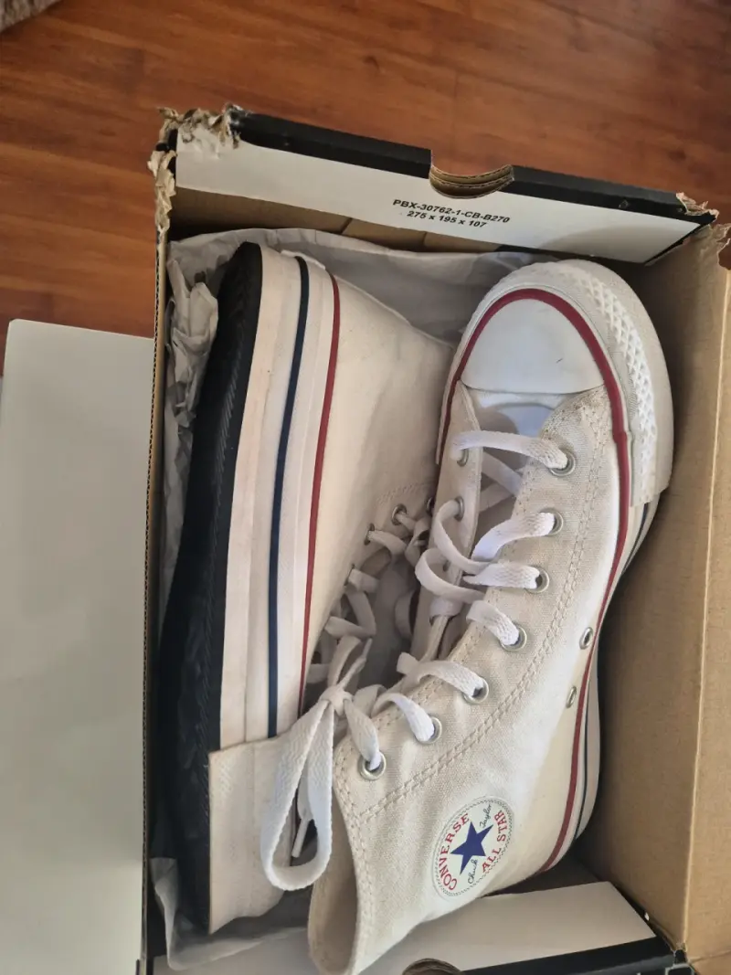 Zapatillas Converse All Star Blancas Talla 37.5 - 1