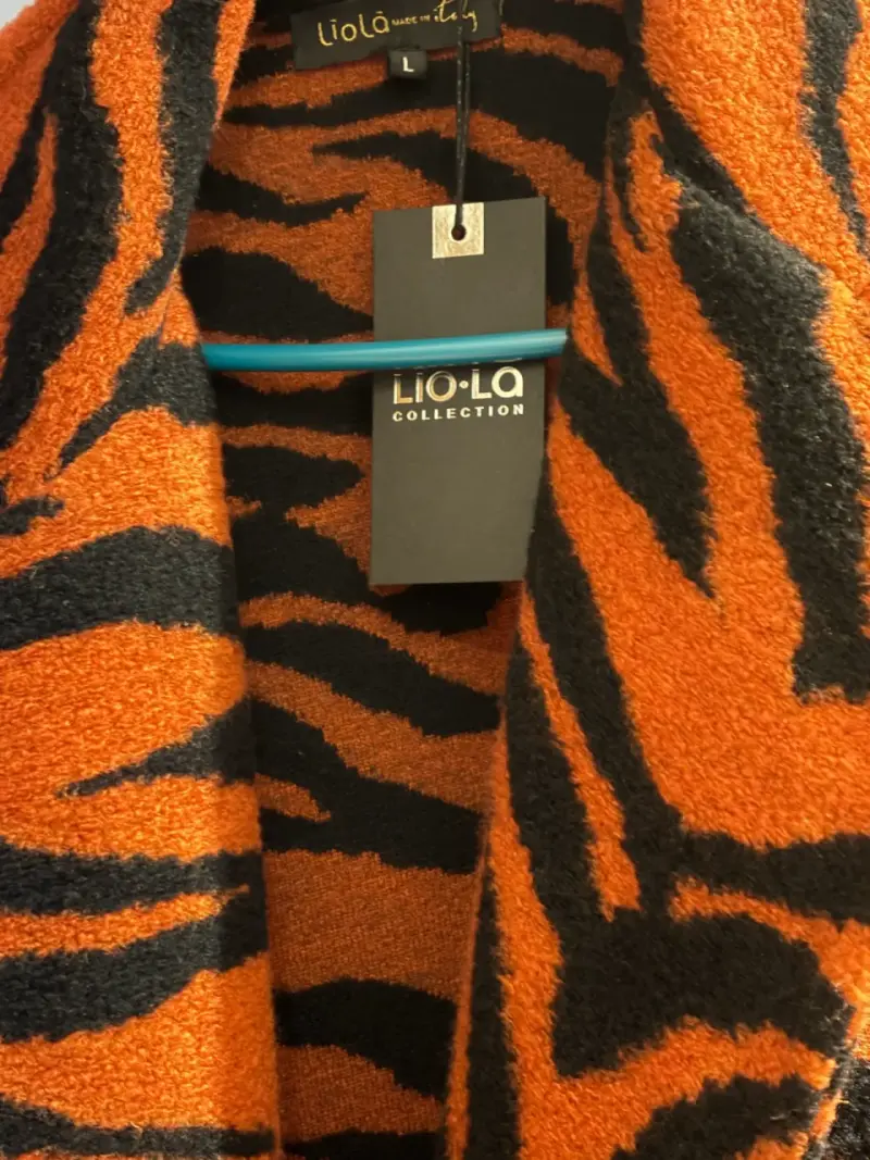 Abrigo de lana estampado animal print Lio-La - 1