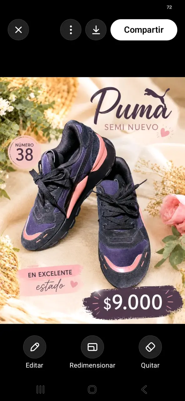 Zapatillas Puma semi nuevas talla 38
