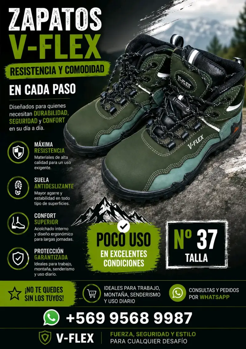 Botas de trabajo camufladas V-Flex en buen estado - 1
