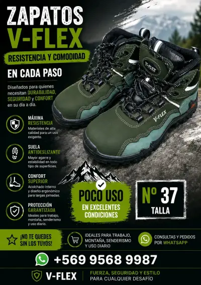 Botas de trabajo camufladas V-Flex en buen estado - miniatura 1