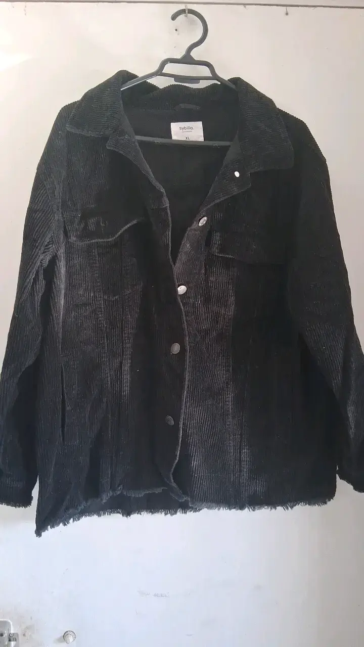 Chaqueta de pana negra Sybilla XL - 1