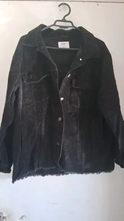 Chaqueta de pana negra Sybilla XL - miniatura 1