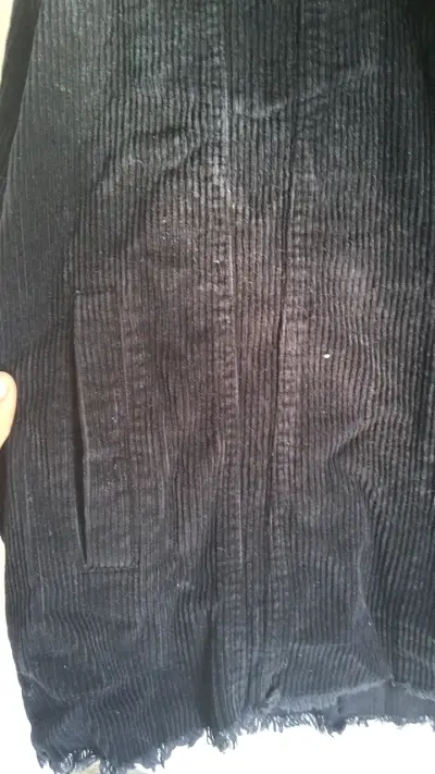 Chaqueta de pana negra Sybilla XL - miniatura 2
