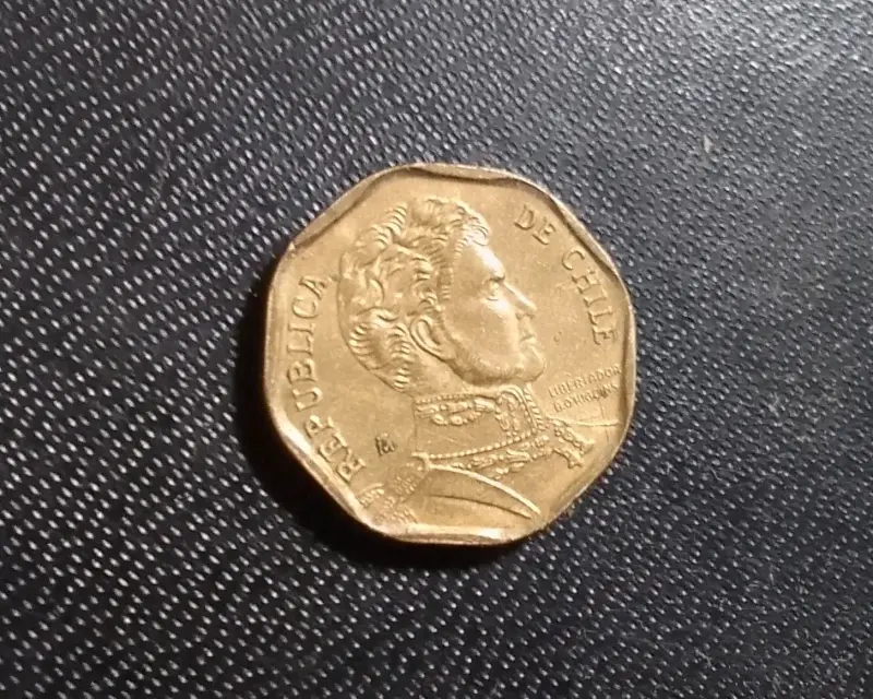 Moneda de 5 pesos chilenos 2012 ceca Madrid - 2