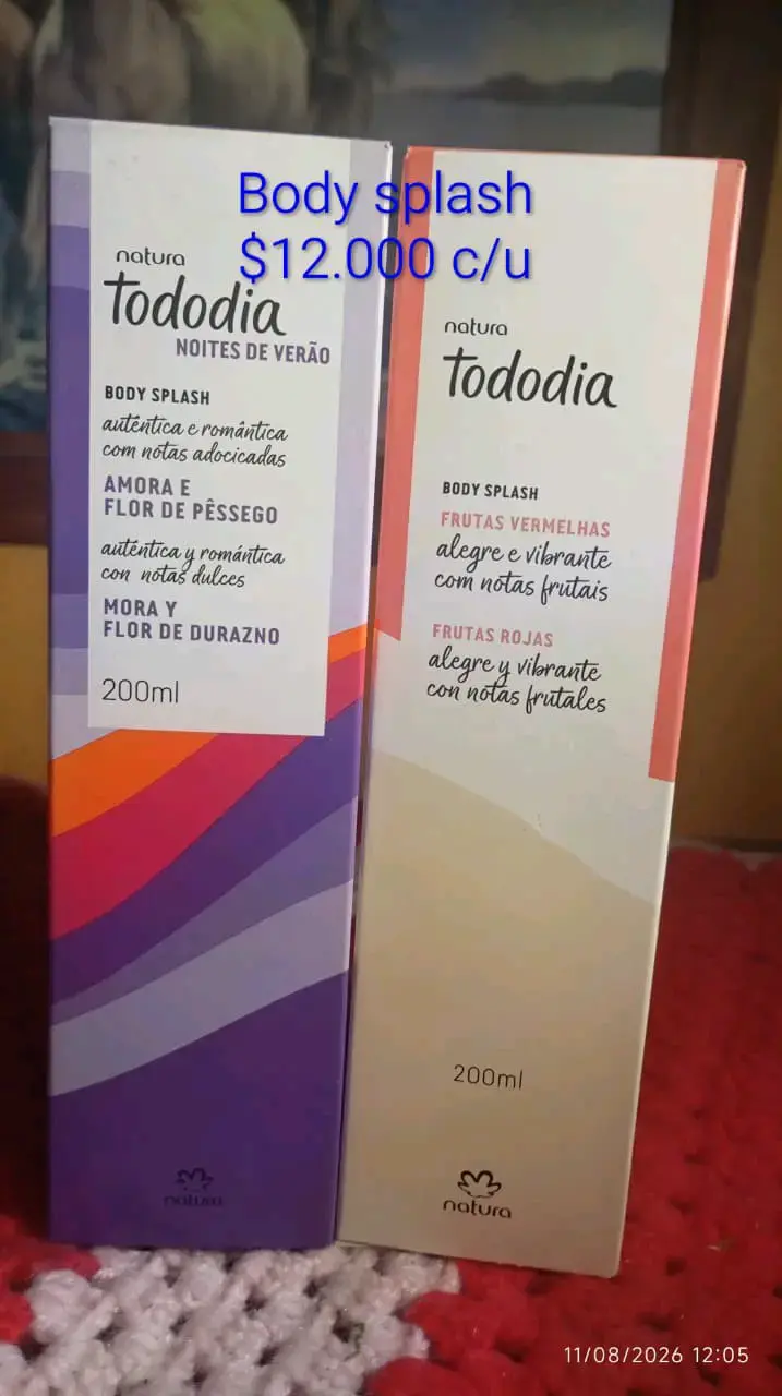 Body Splash Natura Tododia 200ml
