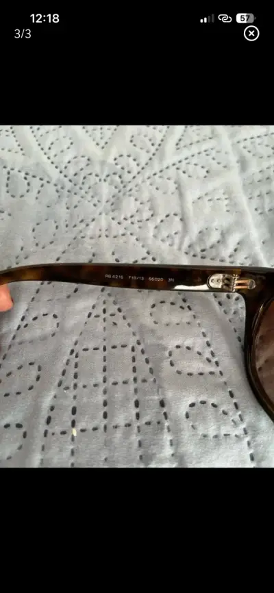 Gafas de sol Ray-Ban marrones estilo cat-eye - miniatura 3