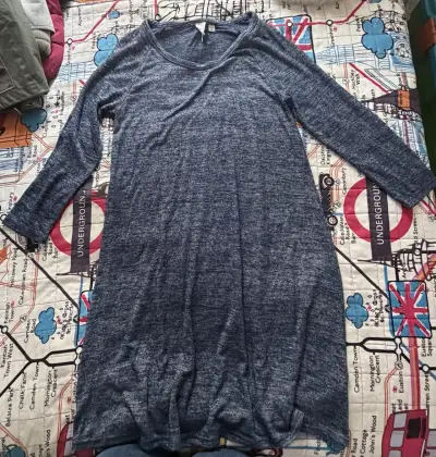 Vestido azul GAP de manga larga - miniatura 1